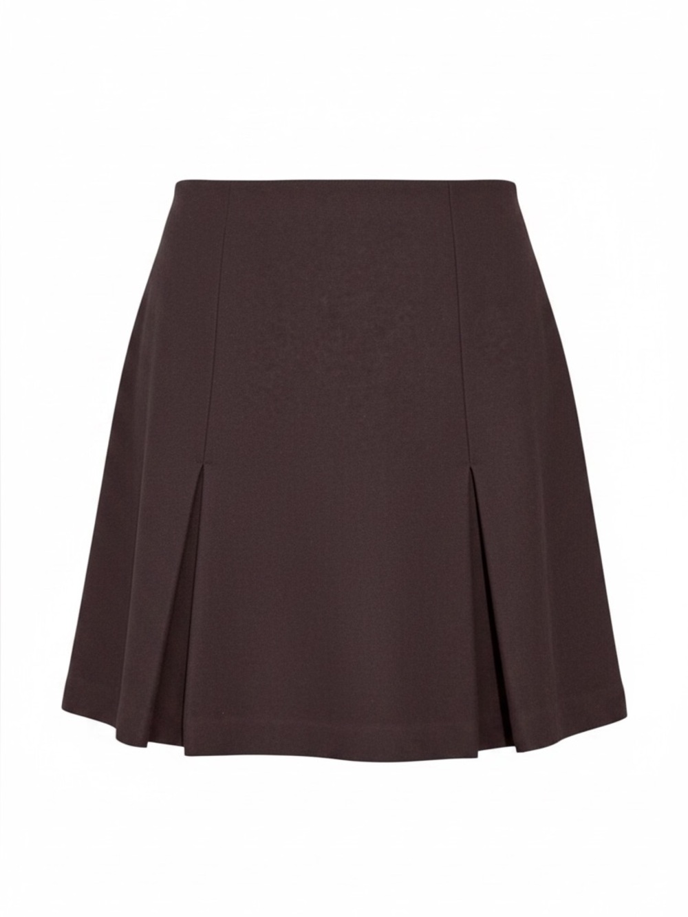 Vintage 90s Club Monaco Brown Wool Pleated Skirt - Made in Canada - Sz 6 - Picture 2 of 9